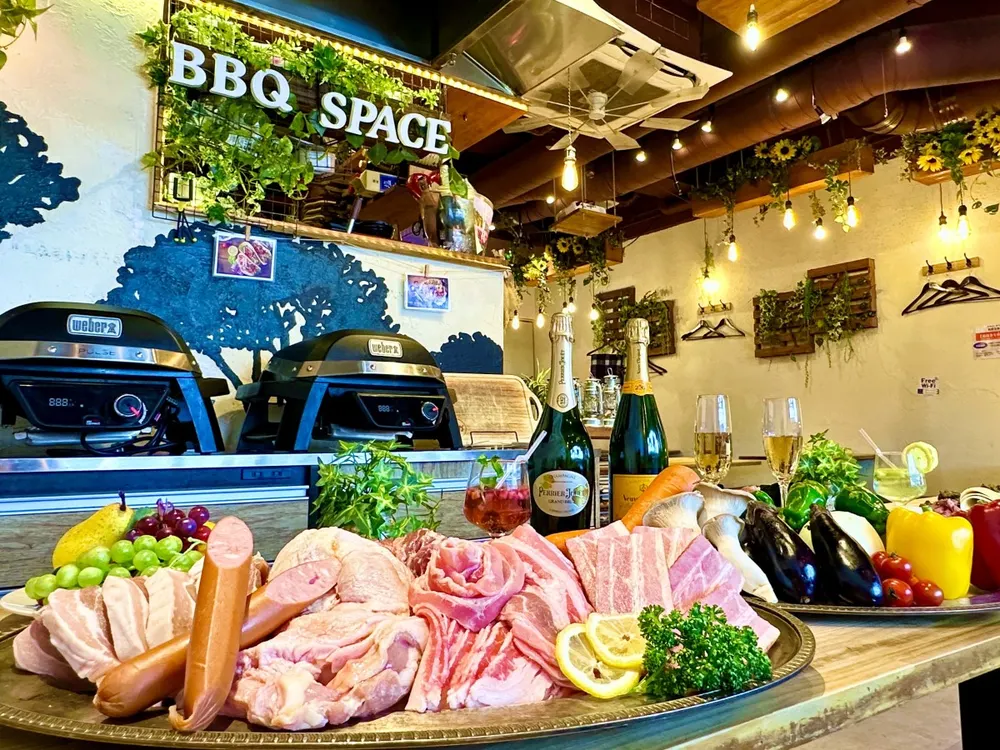 渋谷ガーデンホール グランピングBBQ お肉食べ放題コース