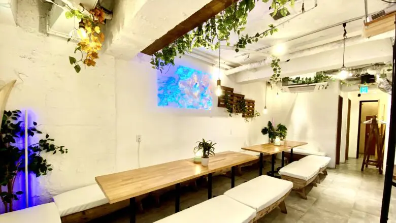 「渋谷ガーデンホール」は、貸切に特化したおしゃれ居酒屋です！
20人・３0人・40人などオフ会貸切はお任せください！